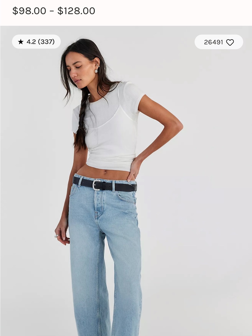 We The Free Deep Trance Dropped Boyfriend Jeans